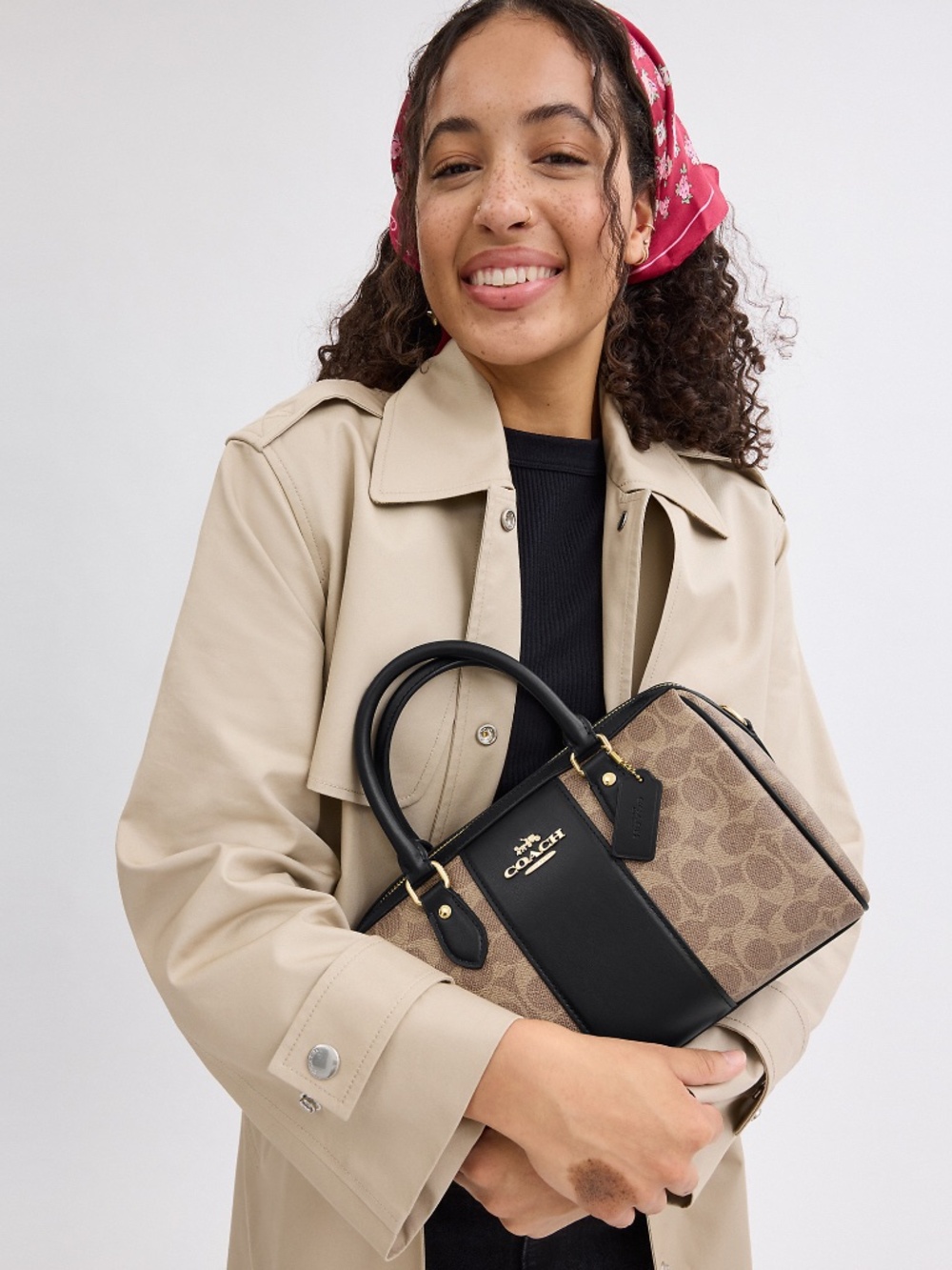 Coach Outlet Rowan Satchel Bag In Signature Canvas